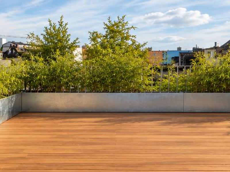 Muster: Bambusdielen für die Dachterrasse